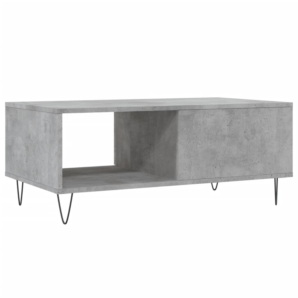 Salongbord betonggrå 90x50x36,5 cm konstruert tre