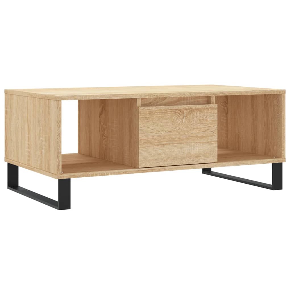 Salongbord sonoma eik 90x50x36,5 cm konstruert tre