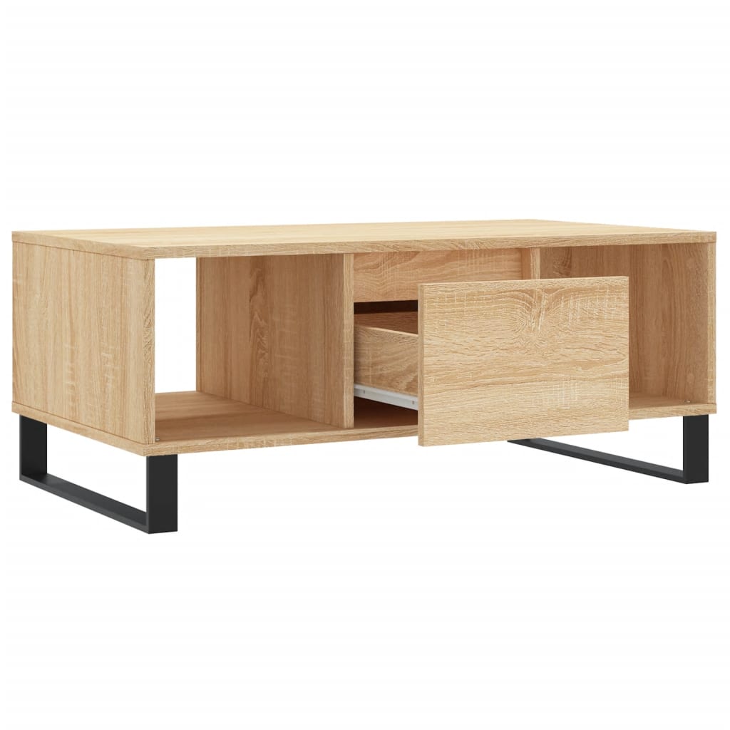 Salongbord sonoma eik 90x50x36,5 cm konstruert tre