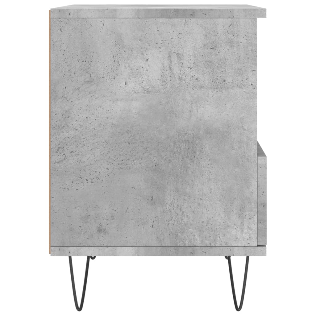 Nattbord betonggrå 40x35x50 cm konstruert tre