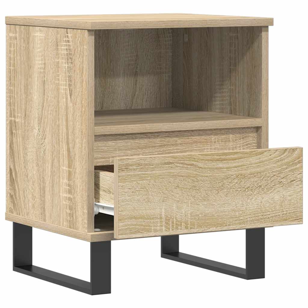 Nattbord 2 stk sonoma eik 40x35x50 cm konstruert tre