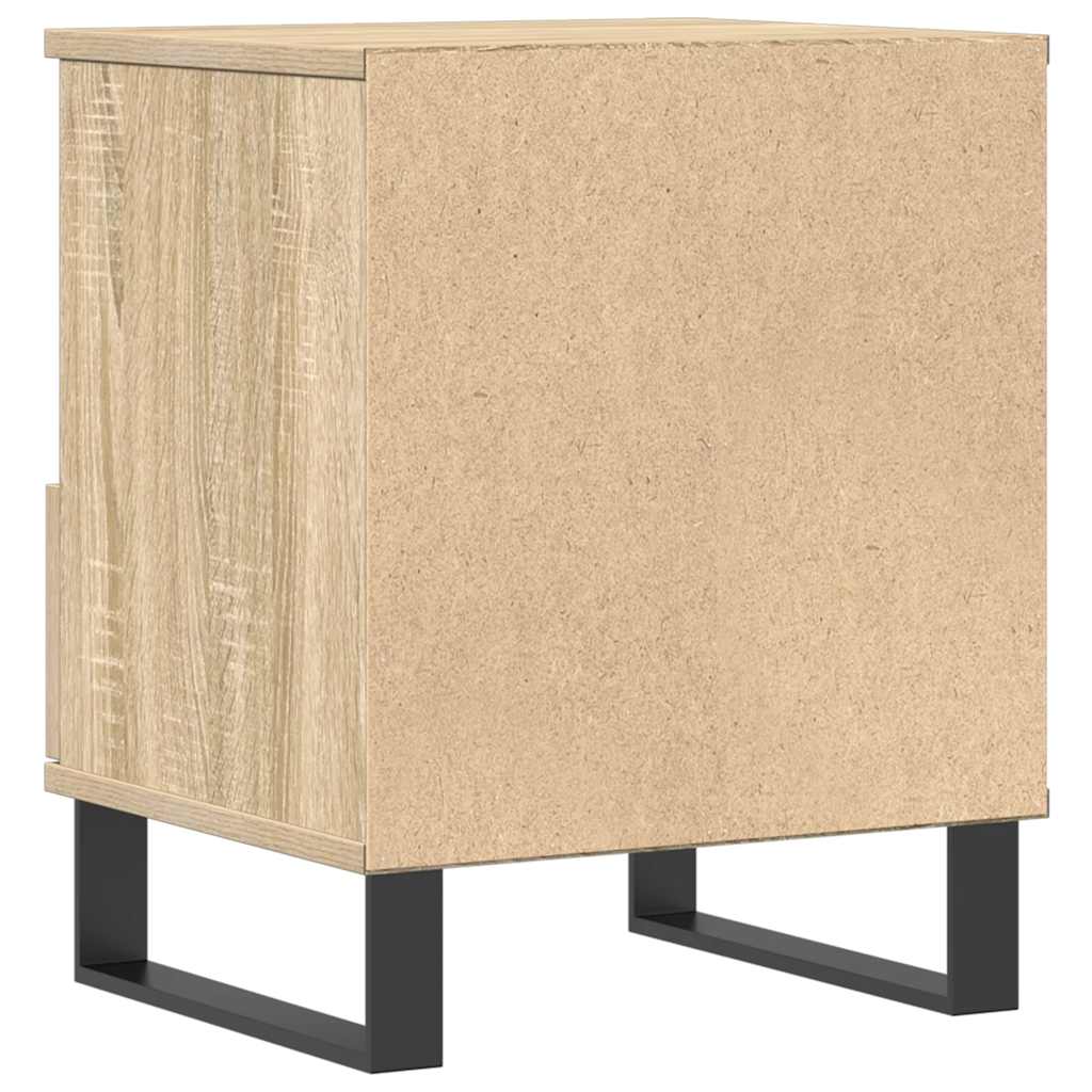Nattbord 2 stk sonoma eik 40x35x50 cm konstruert tre