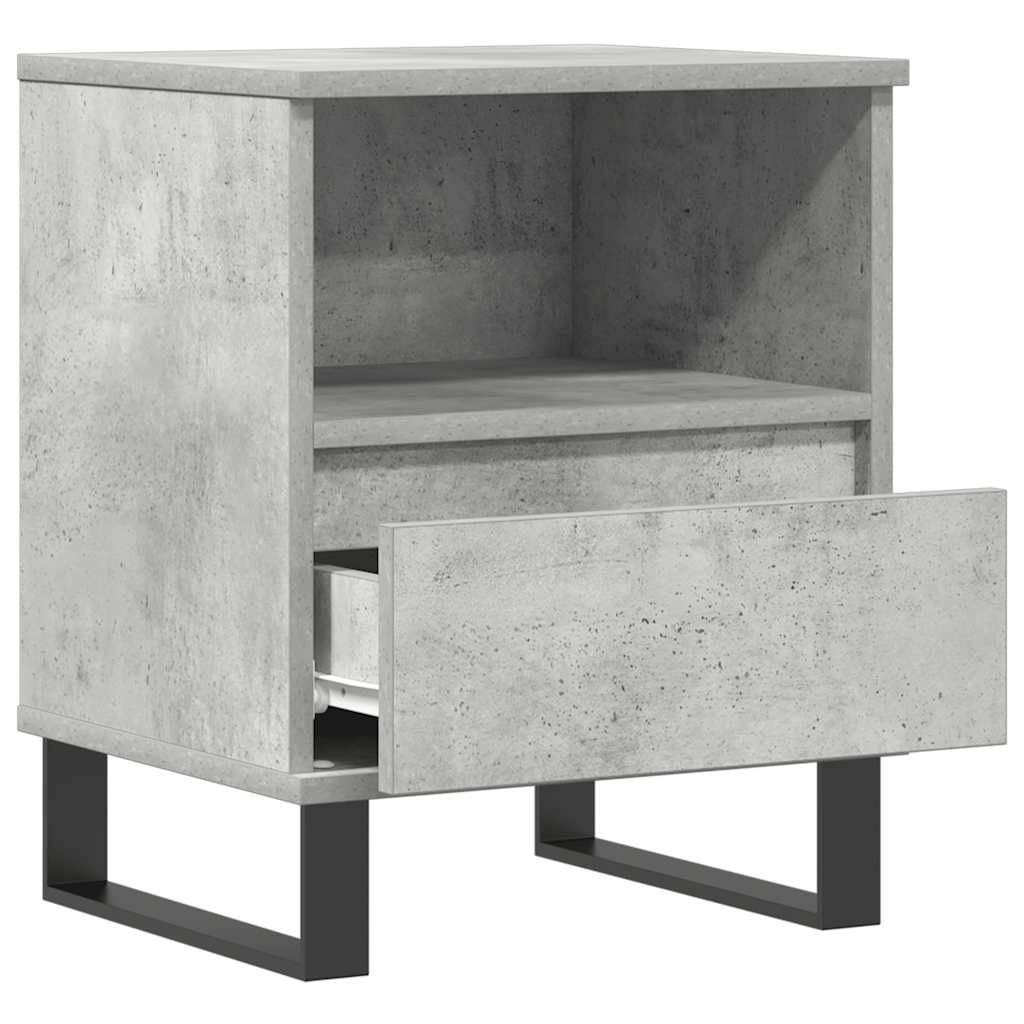 Nattbord betonggrå 40x35x50 cm konstruert tre