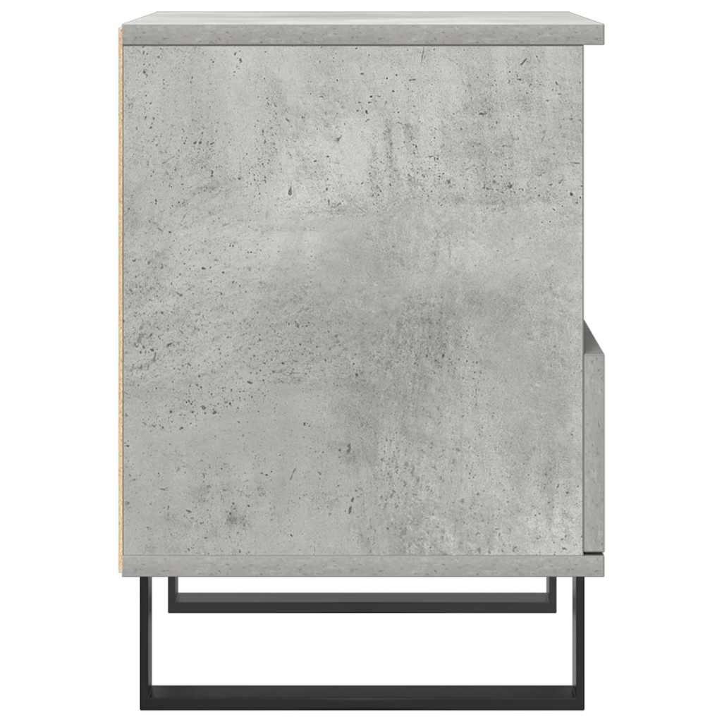 Nattbord 2 stk betonggrå 40x35x50 cm konstruert tre