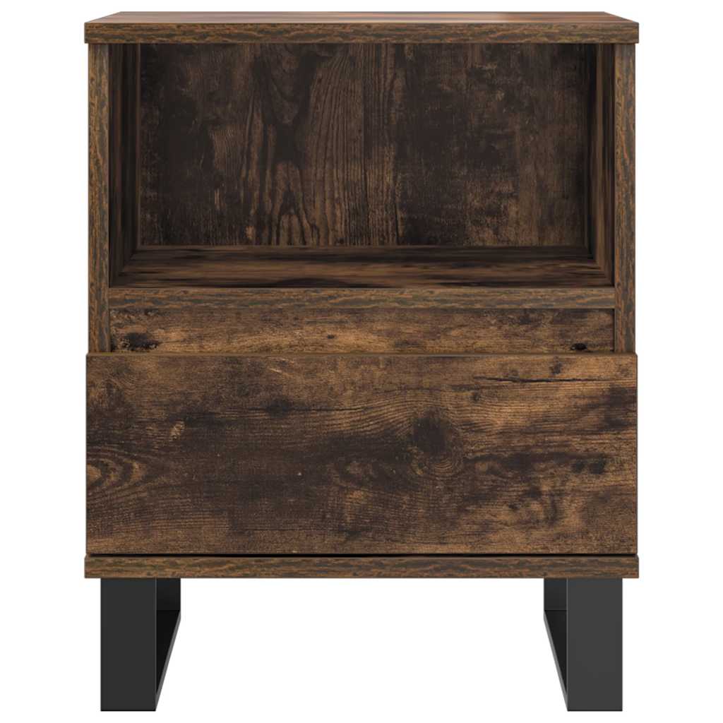 Nattbord 2 stk røkt eik 40x35x50 cm konstruert tre