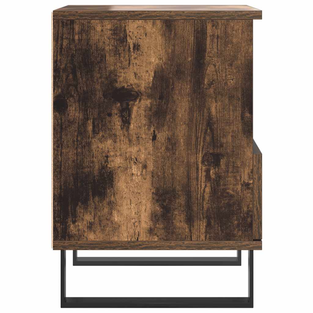 Nattbord 2 stk røkt eik 40x35x50 cm konstruert tre