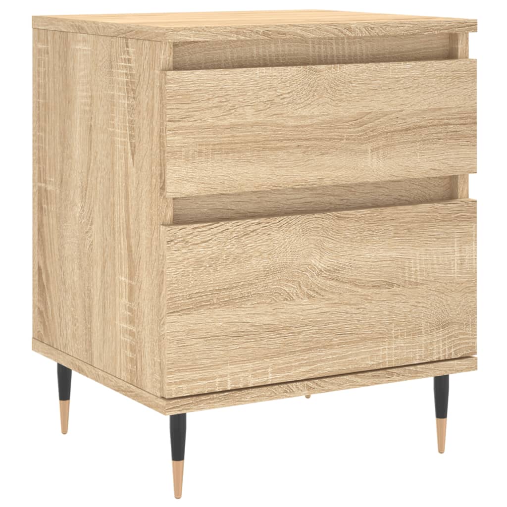 Nattbord 2 stk sonoma eik 40x35x50 cm konstruert tre