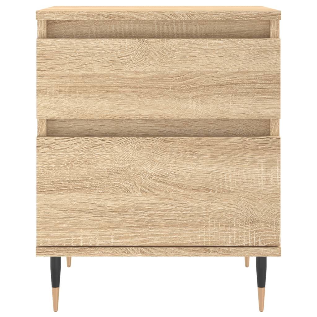 Nattbord 2 stk sonoma eik 40x35x50 cm konstruert tre