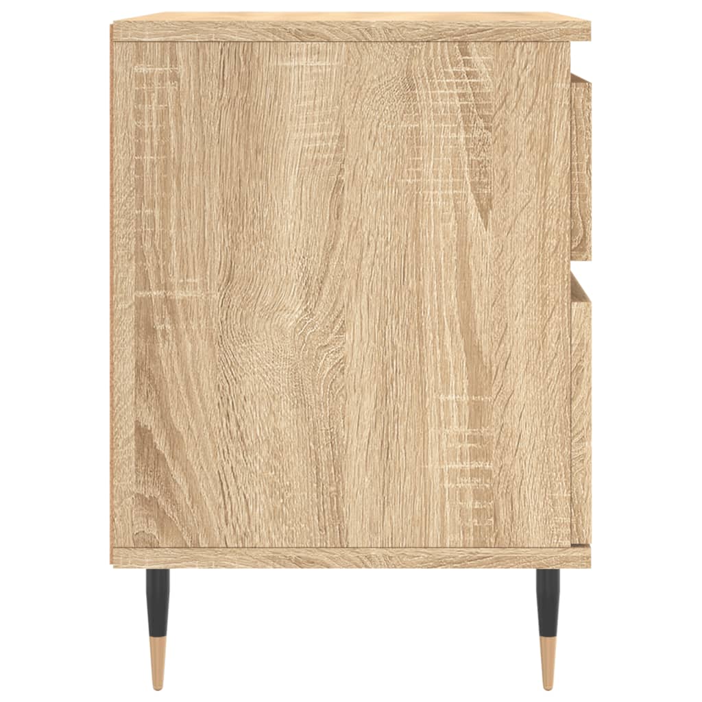 Nattbord 2 stk sonoma eik 40x35x50 cm konstruert tre
