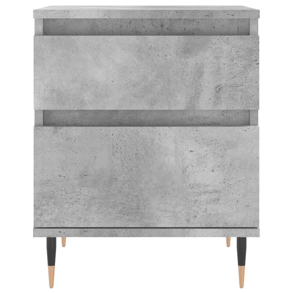 Nattbord 2 stk betonggrå 40x35x50 cm konstruert tre