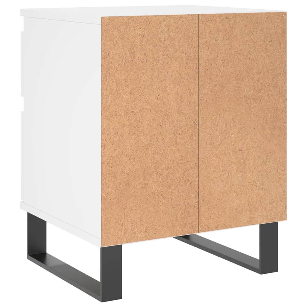 Nattbord 2 stk hvit 40x35x50 cm konstruert tre vidaXL