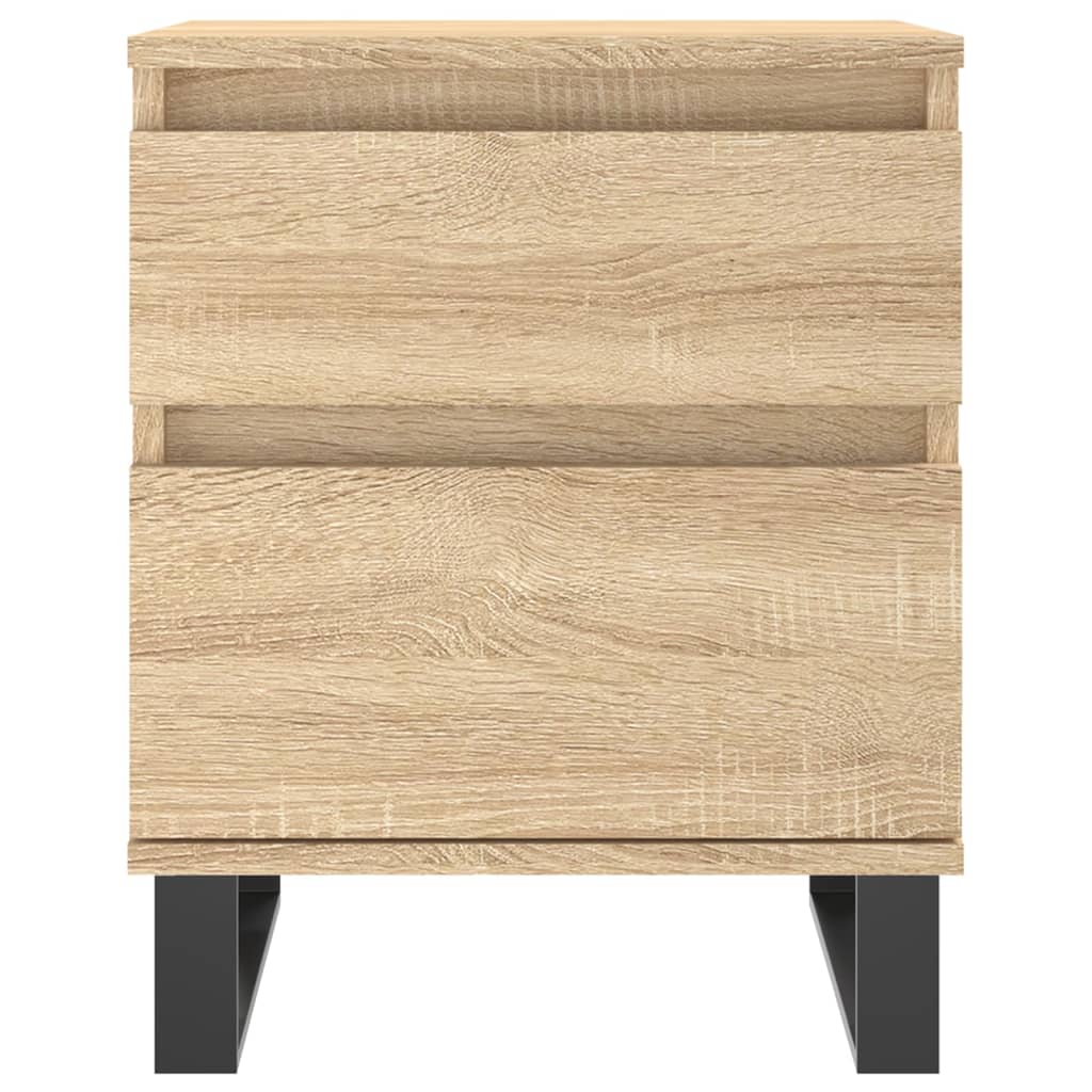 Nattbord 2 stk sonoma eik 40x35x50 cm konstruert tre