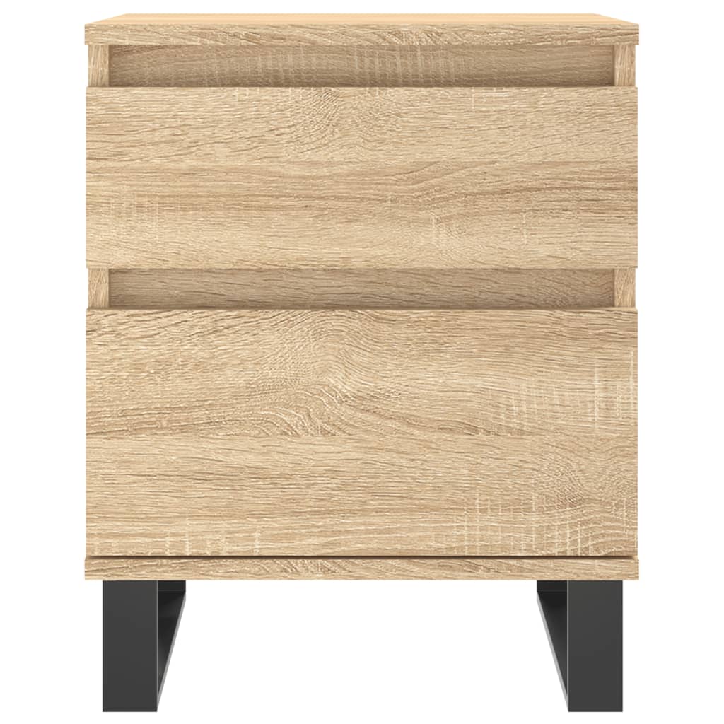 Nattbord 2 stk sonoma eik 40x35x50 cm konstruert tre
