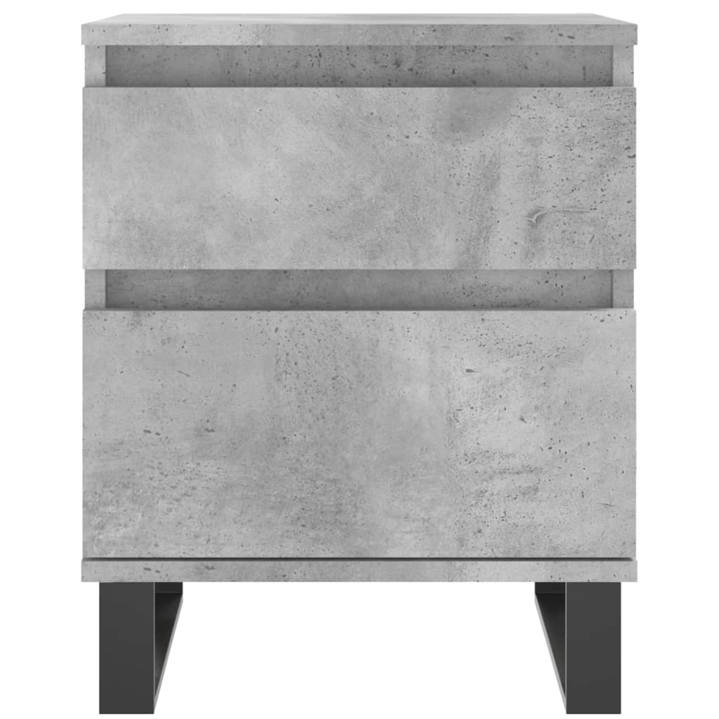 Nattbord 2 stk betonggrå 40x35x50 cm konstruert tre