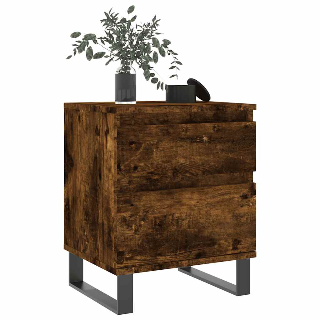 Nattbord røkt eik 40x35x50 cm konstruert tre