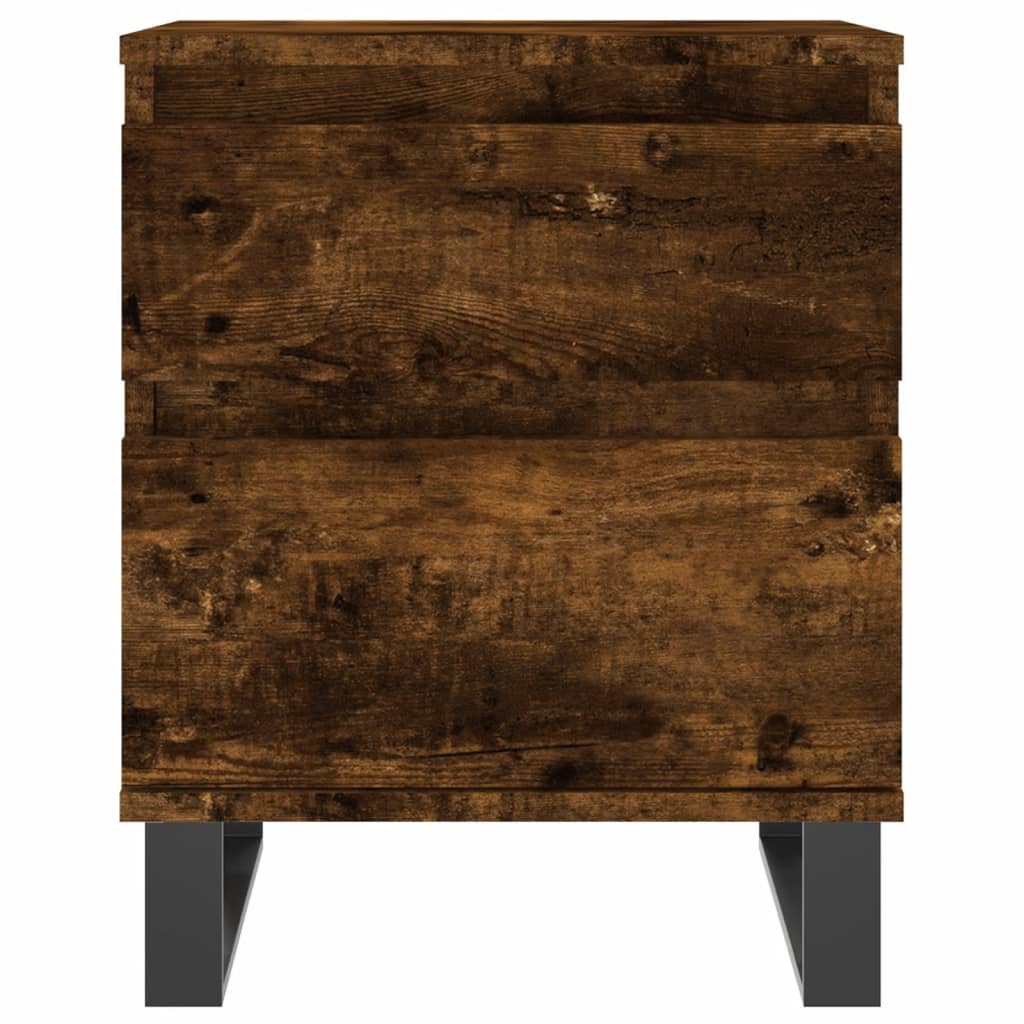 Nattbord 2 stk røkt eik 40x35x50 cm konstruert tre