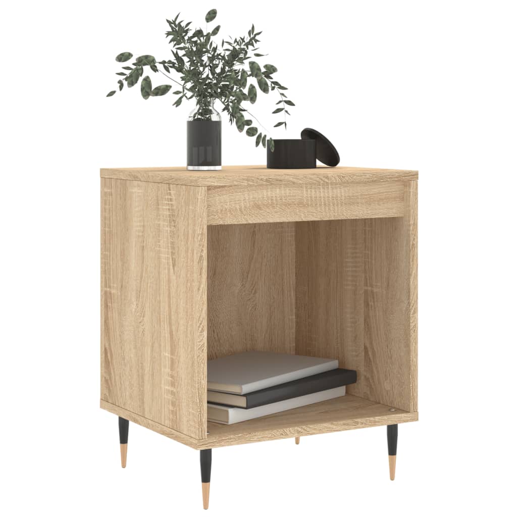 Nattbord 2 stk sonoma eik 40x35x50 cm konstruert tre