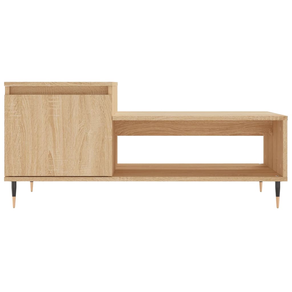 Salongbord sonoma eik 100x50x45 cm konstruert tre