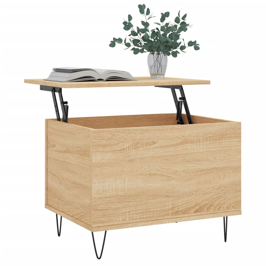 Salongbord sonoma eik 60x44,5x45 cm konstruert tre