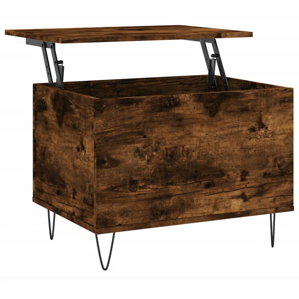 Salongbord røkt eik 60x44,5x45 cm konstruert tre