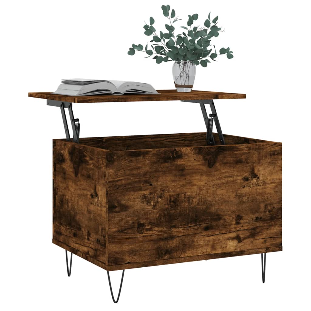 Salongbord røkt eik 60x44,5x45 cm konstruert tre