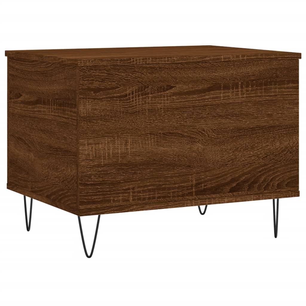 Salongbord brun eik 60x44,5x45 cm konstruert tre
