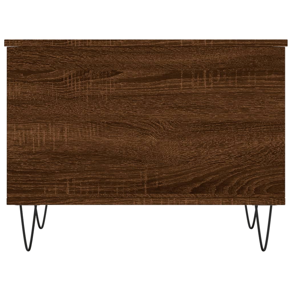 Salongbord brun eik 60x44,5x45 cm konstruert tre