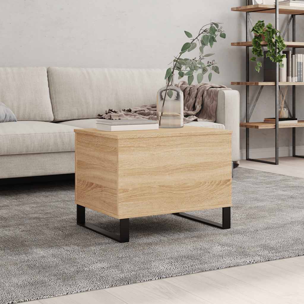Salongbord sonoma eik 60x44,5x45 cm konstruert tre