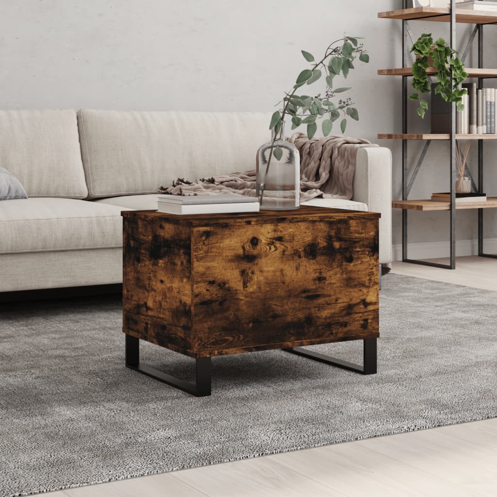 Salongbord røkt eik 60x44,5x45 cm konstruert tre