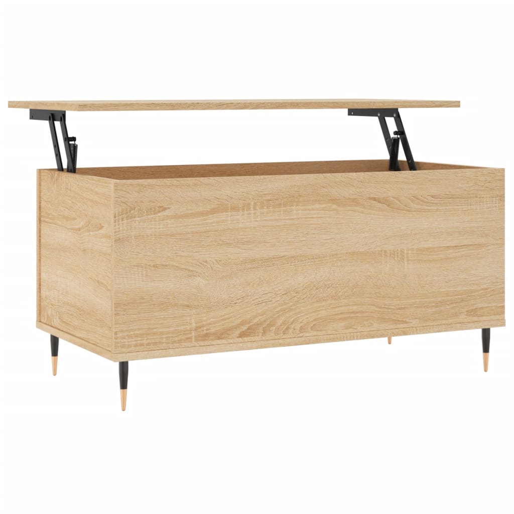 Salongbord sonoma eik 90x44,5x45 cm konstruert tre vidaXL
