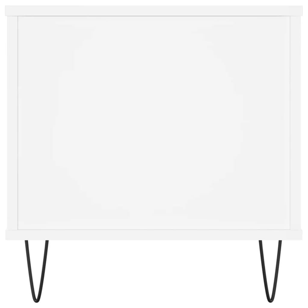 Salongbord hvit 90x44,5x45 cm konstruert tre