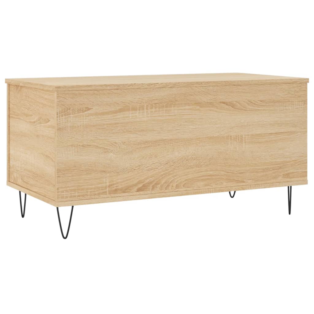 Salongbord sonoma eik 90x44,5x45 cm konstruert tre