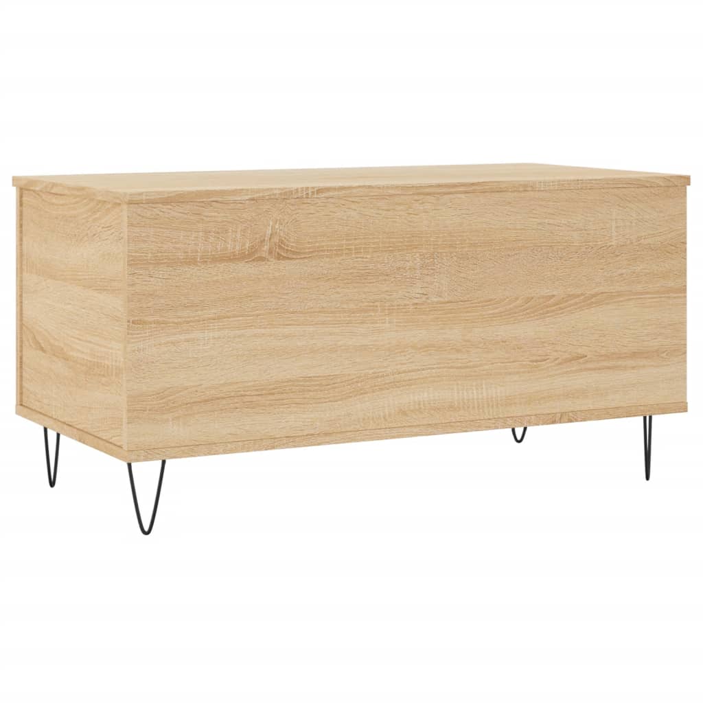 Salongbord sonoma eik 90x44,5x45 cm konstruert tre