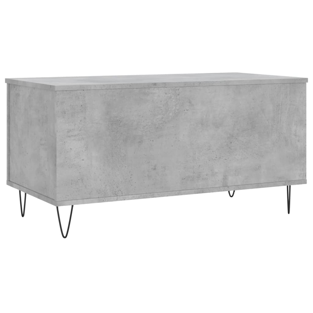 Salongbord betonggrå 90x44,5x45 cm konstruert tre