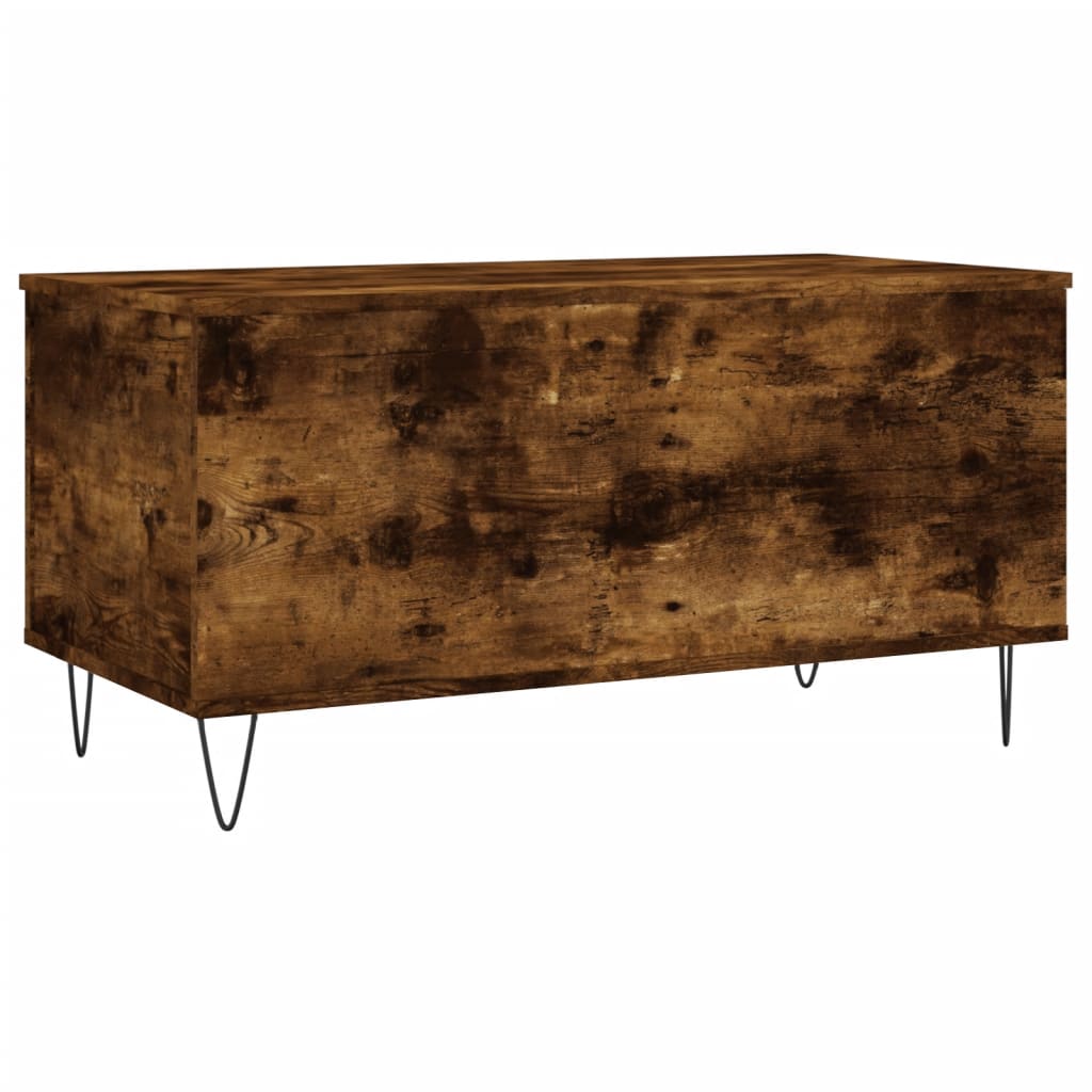 Salongbord røkt eik 90x44,5x45 cm konstruert tre