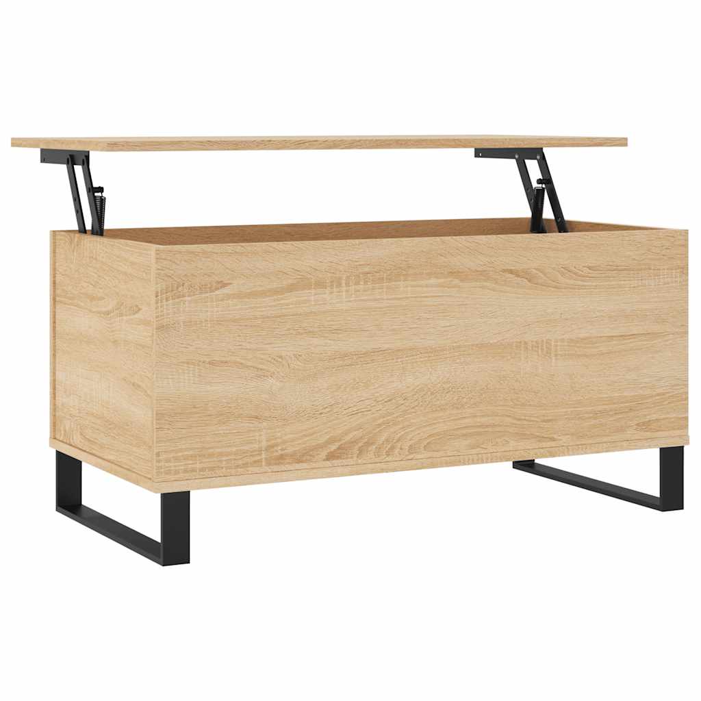 Salongbord sonoma eik 90x44,5x45 cm konstruert tre