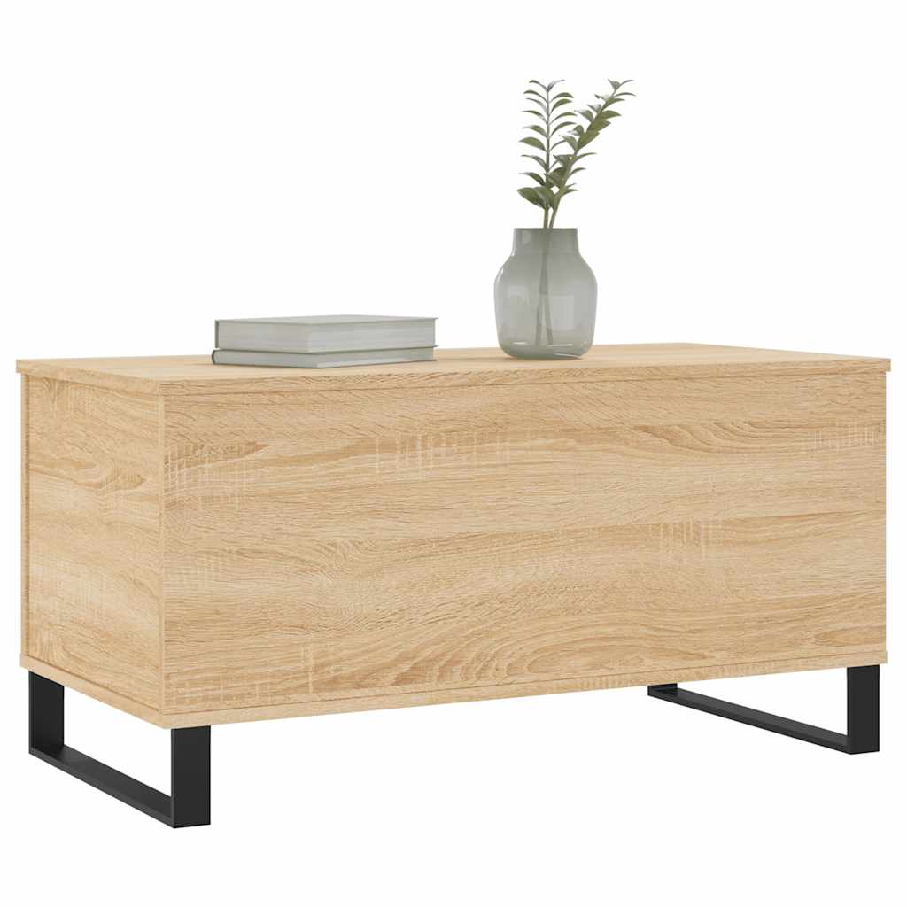 Salongbord sonoma eik 90x44,5x45 cm konstruert tre