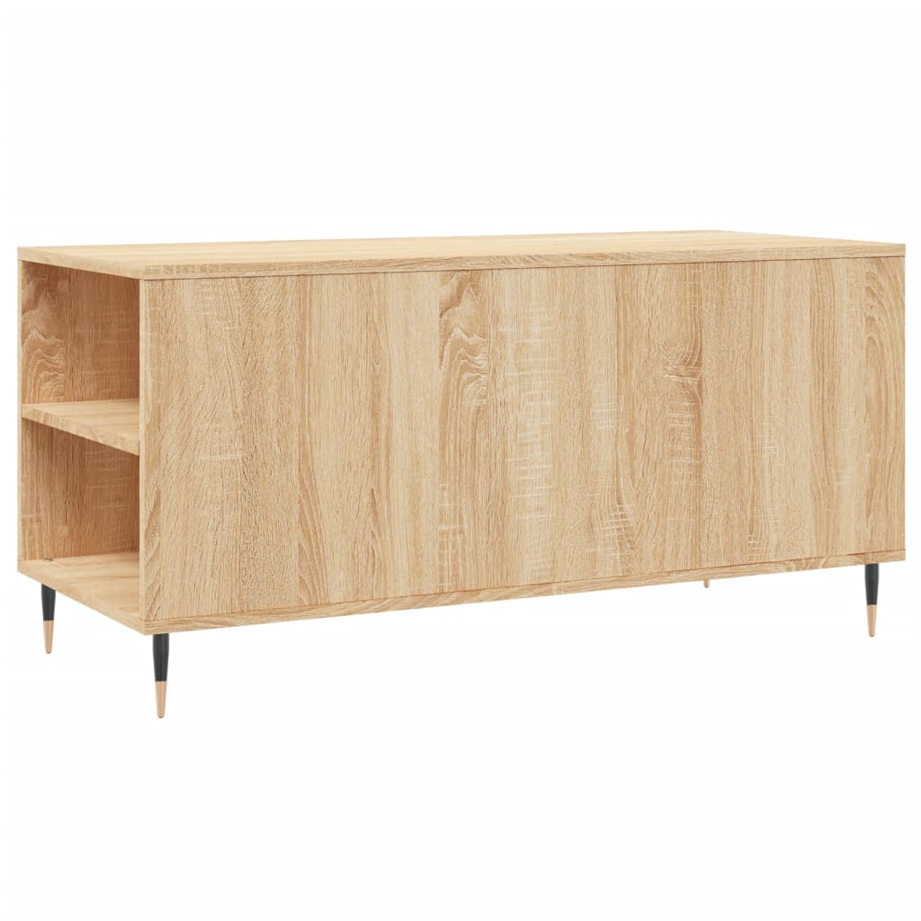 Salongbord sonoma eik 102x44,5x50 cm konstruert tre