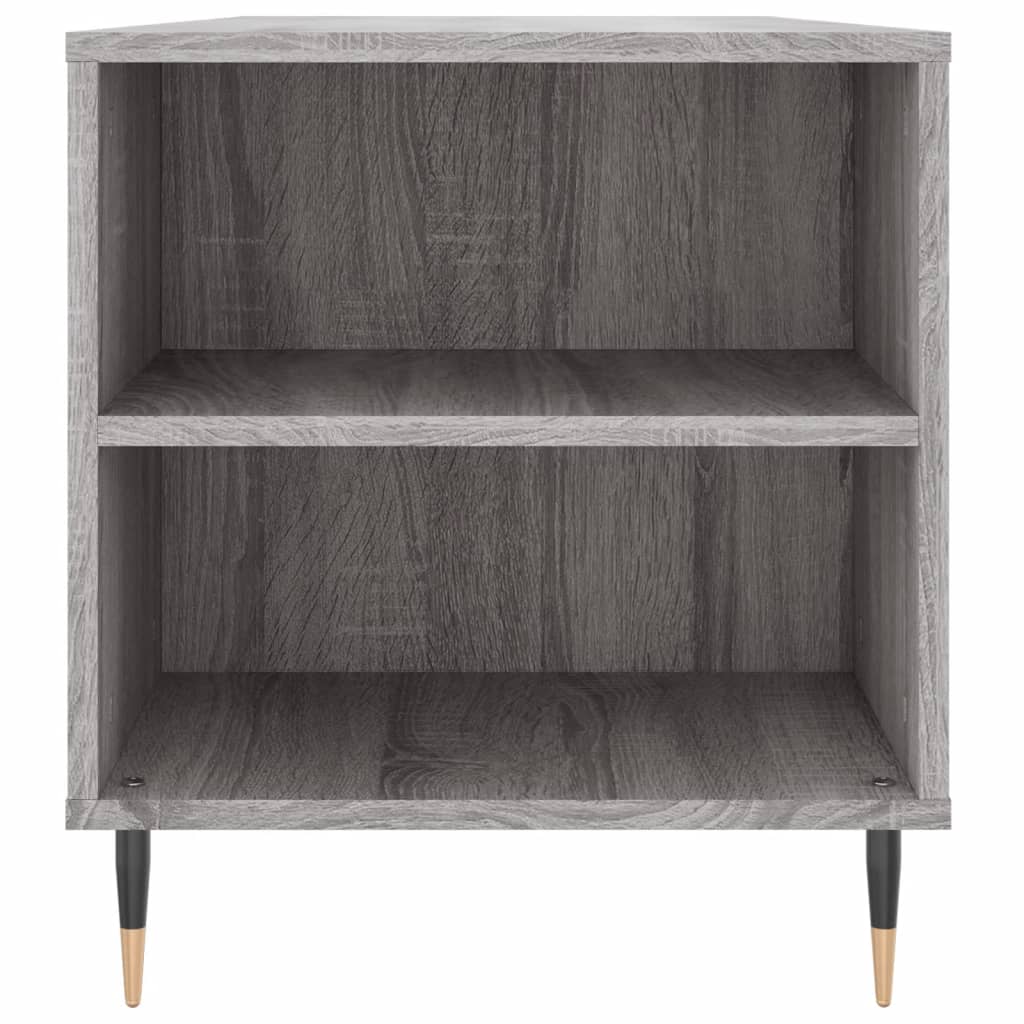 Salongbord grå sonoma 102x44,5x50 cm konstruert tre