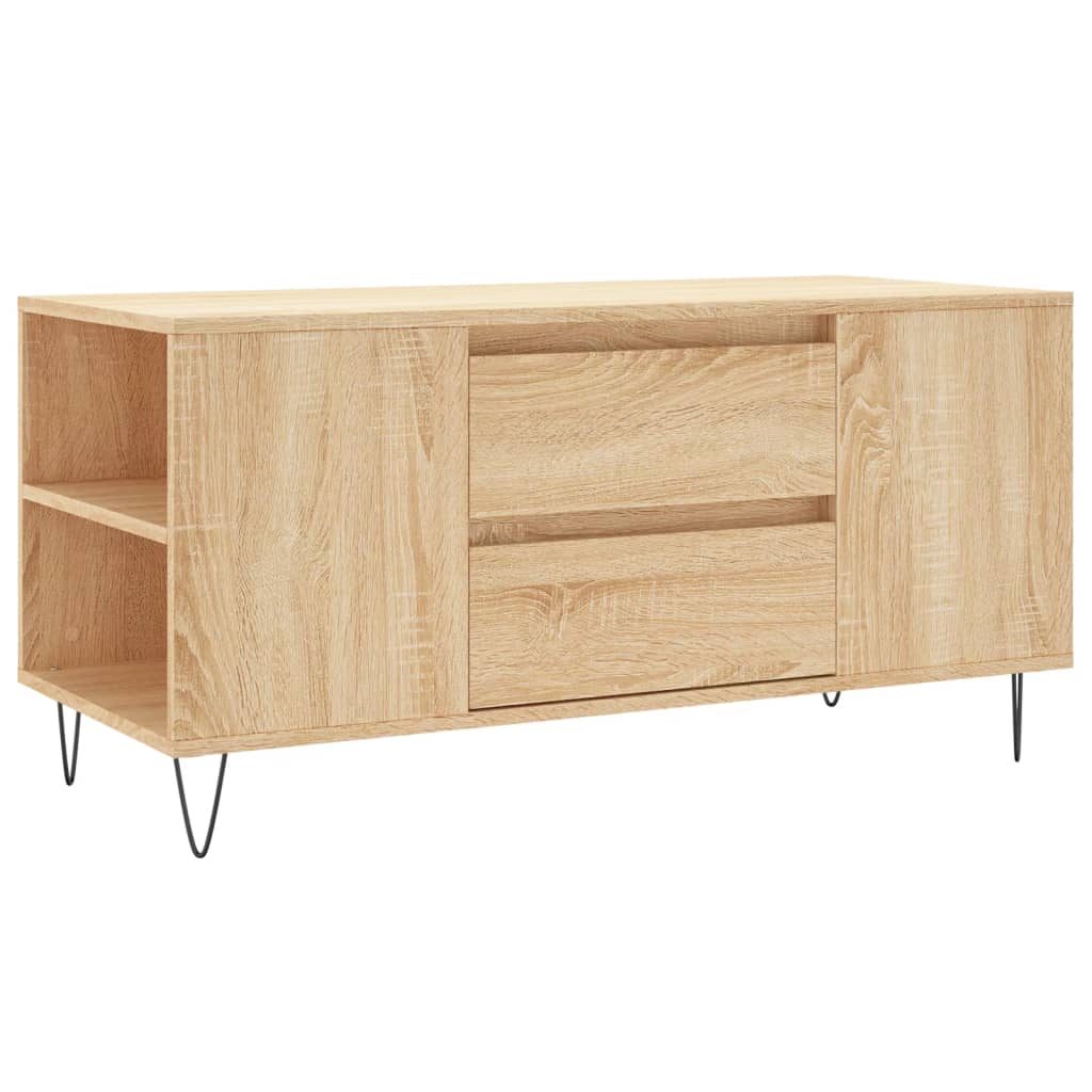 Salongbord sonoma eik 102x44,5x50 cm konstruert tre