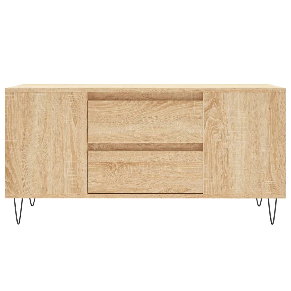 Salongbord sonoma eik 102x44,5x50 cm konstruert tre