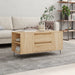 Salongbord sonoma eik 102x44,5x50 cm konstruert tre