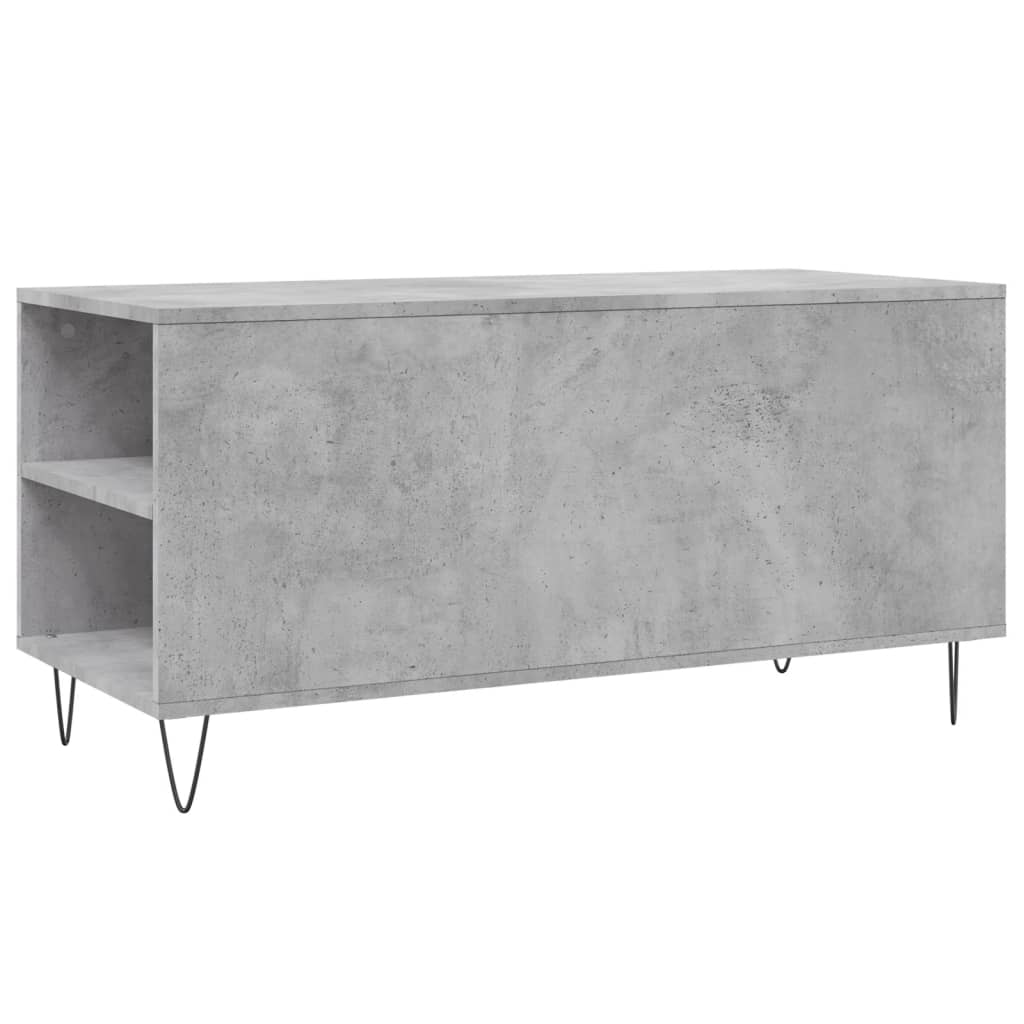 Salongbord betonggrå 102x44,5x50 cm konstruert tre