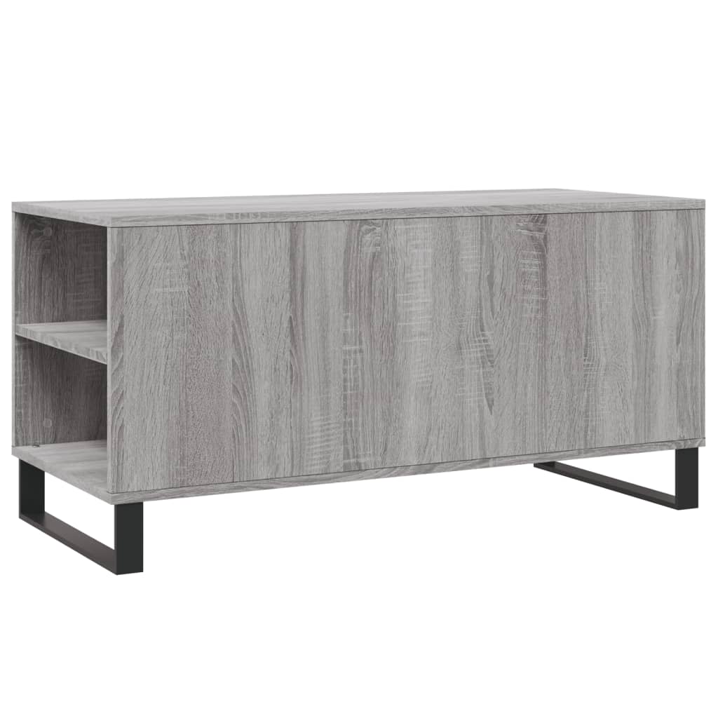 Salongbord grå sonoma 102x44,5x50 cm konstruert tre