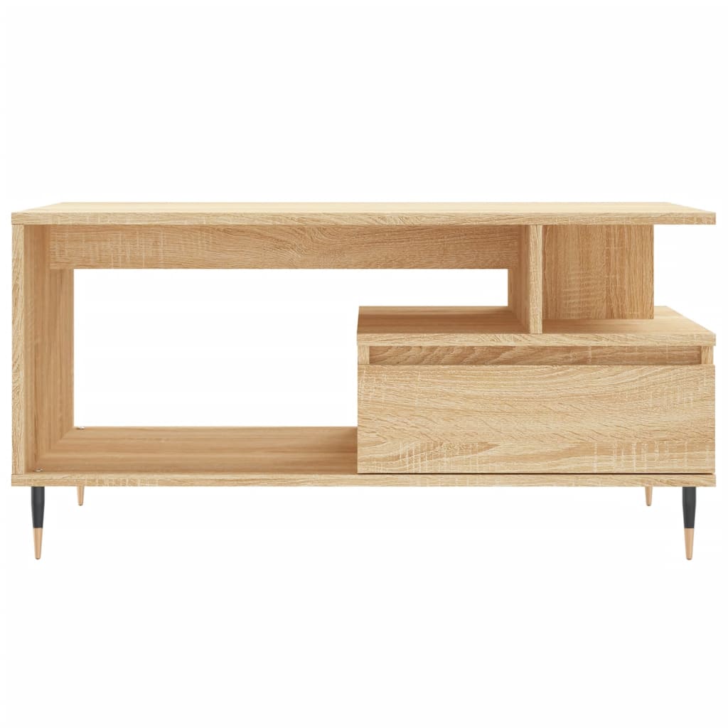 Salongbord sonoma eik 90x49x45 cm konstruert tre