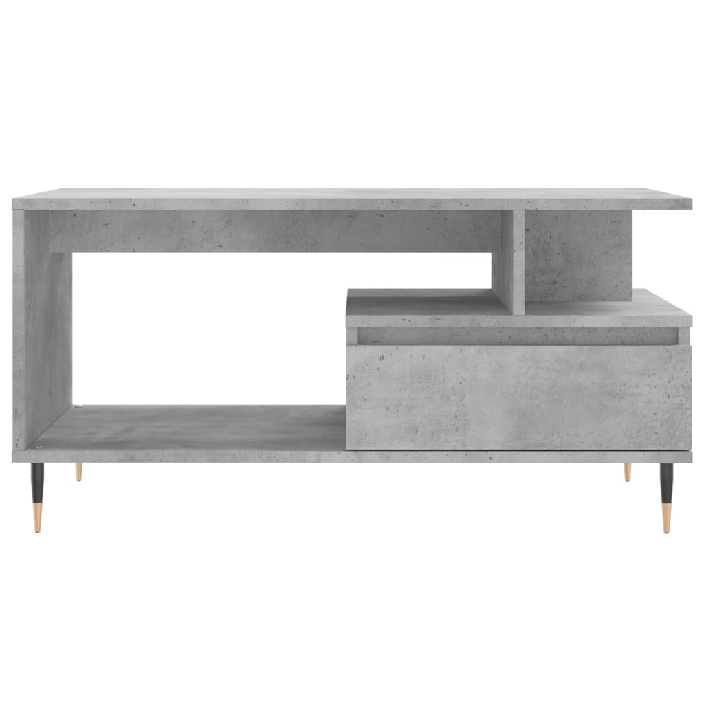 Salongbord betonggrå 90x49x45 cm konstruert tre