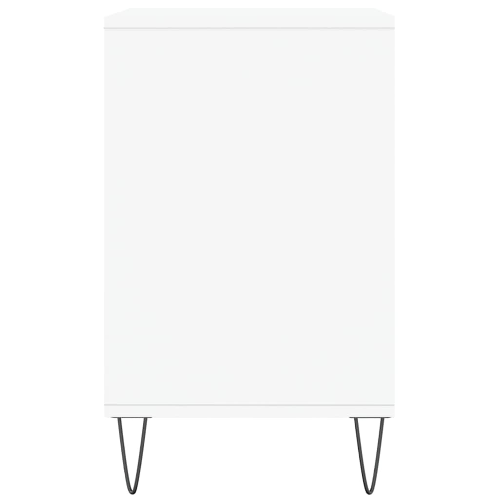 Skoskap høyglans hvit 102x36x60 cm konstruert tre