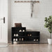 Skoskap svart 102x36x60 cm konstruert tre
