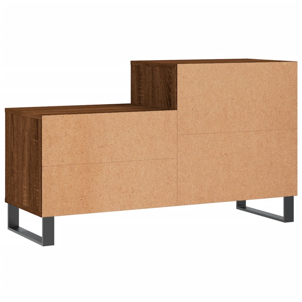 Skoskap brun eik 102x36x60 cm konstruert tre