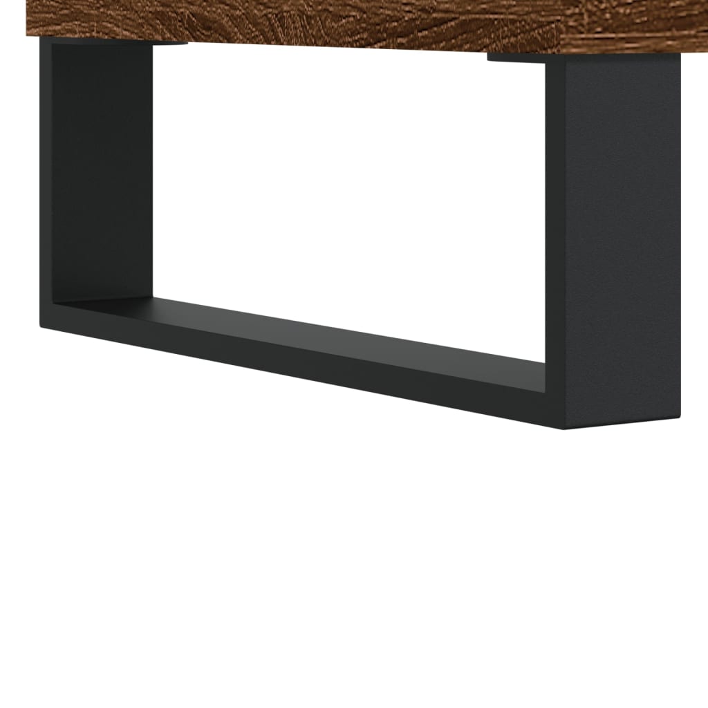Skoskap brun eik 102x36x60 cm konstruert tre